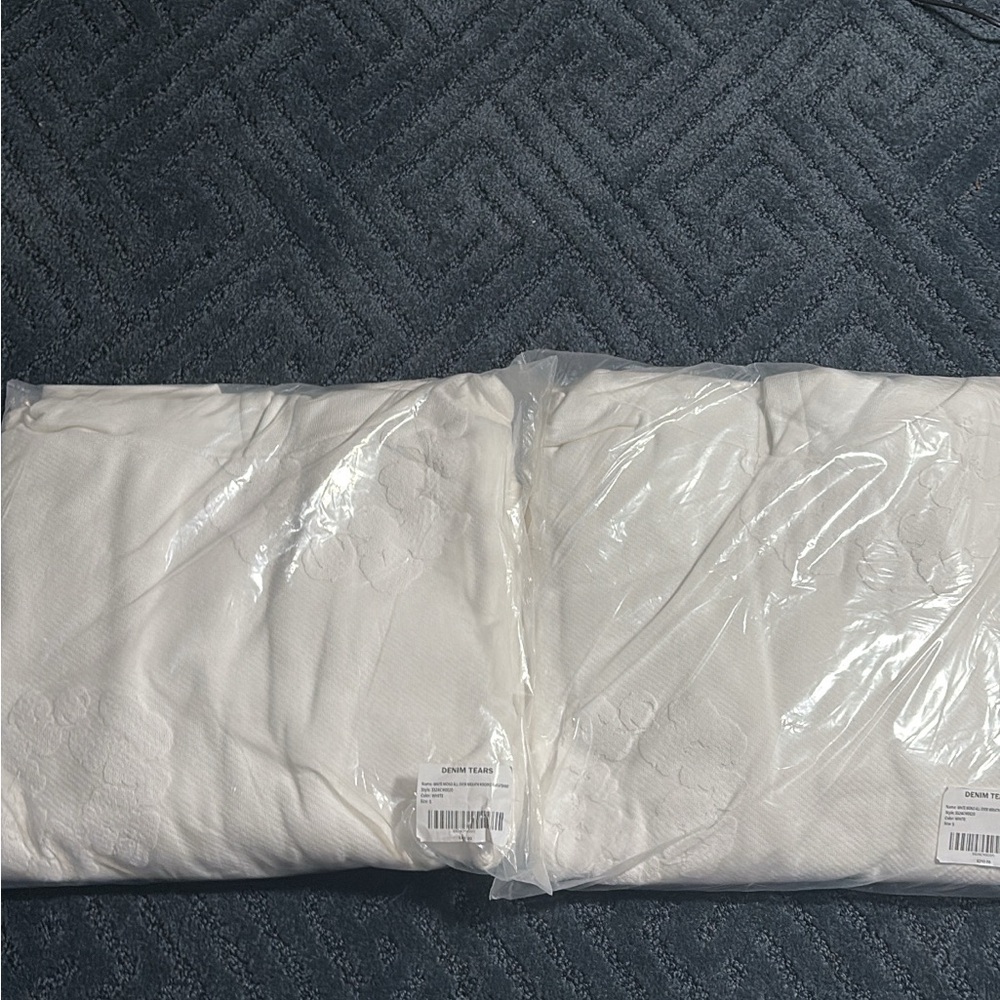 White denim tears hoodie